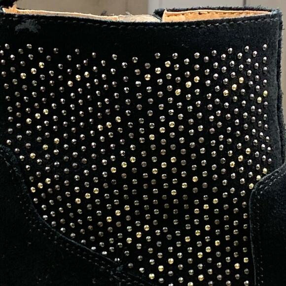 Latigo DOSA Black Suede Studded Ankle Boots Size 7 - Picture 7 of 10